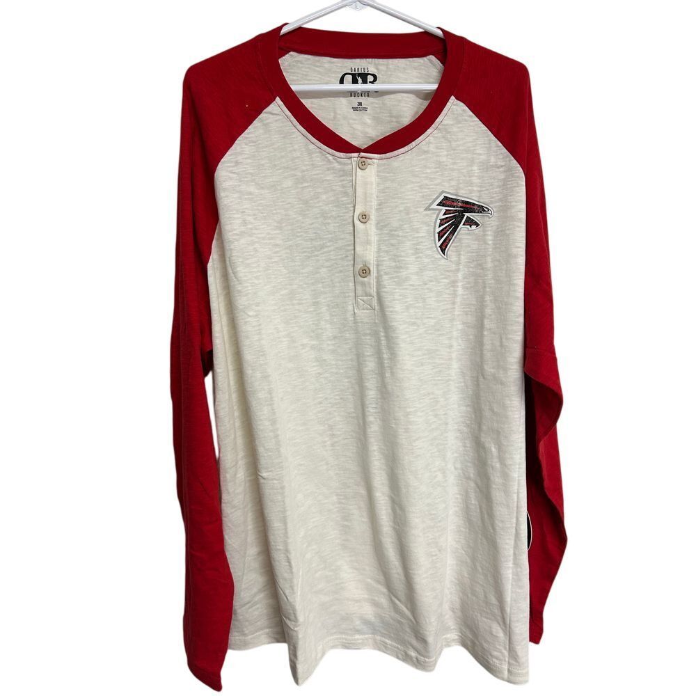 Darius Rucker Red and White Falcons Long Sleeve Unisex Size 2XL